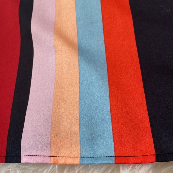 Bar III Multi - Color Striped Wrap Dress.  XS, S, M, L, XL - Picture 7 of 16